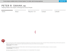 Tablet Screenshot of peterswank.com